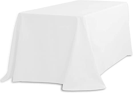 Mantel rectangular blanco 3x2,5 (para mesa 153x75)